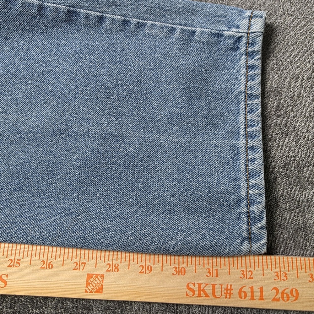 Vtg Y2K Levis 550 Jeans Mens 42x32 Light Wash Straight Leg Relaxed Fit Denim - Picture 3 of 14